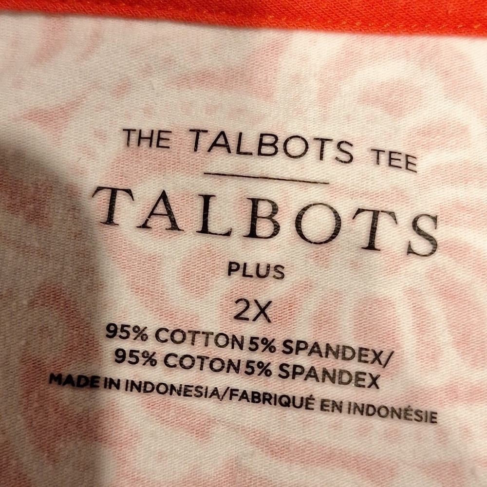 Z women's Talbots casred stretch 3/4 sleeve plus size top 2X - Picture 3 of 3